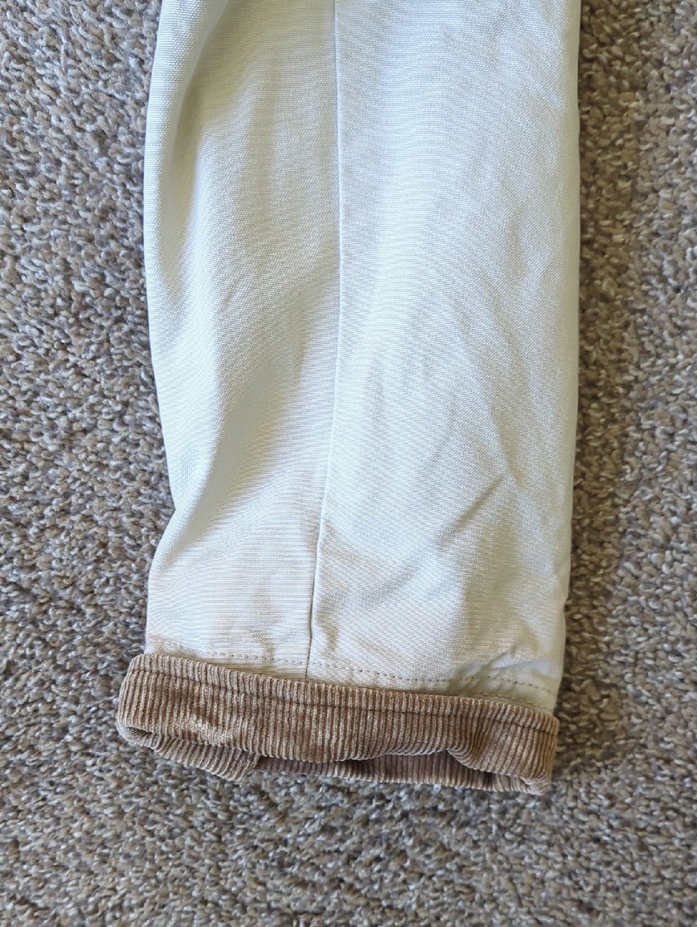 LL Bean Khaki Flannel Lined Chore Jacket - Picture 9 of 10